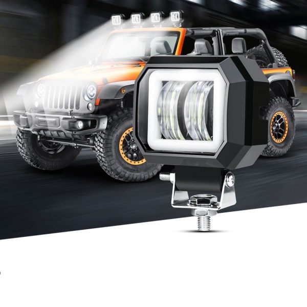 Proiector Led, 7D Optic, 20W, 12V-24V, 7.6CM , Pentru ATV, Jeep, Moto, Spot HAL454